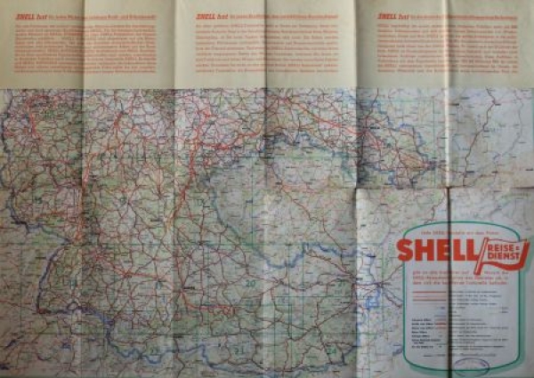 Shell Reisedienst Roadmap 1939 Germany (8677)